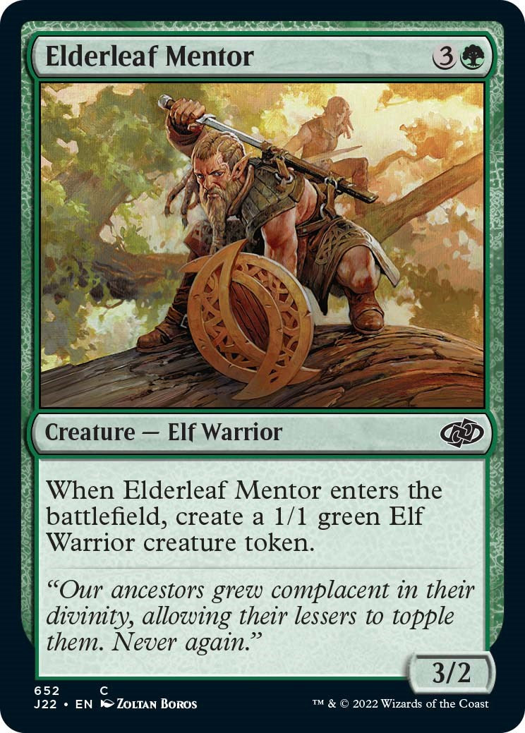 Elderleaf Mentor [Jumpstart 2022] | Nerdhalla Games