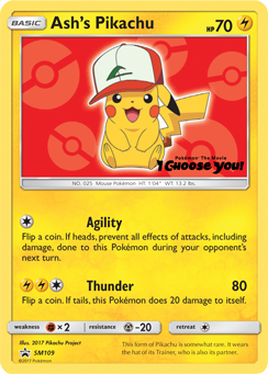 Ash's Pikachu (SM109) [Sun & Moon: Black Star Promos] | Nerdhalla Games