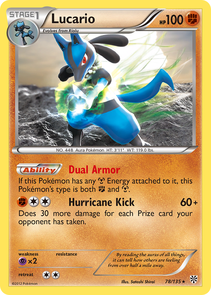 Lucario (78/135) [Black & White: Plasma Storm] | Nerdhalla Games