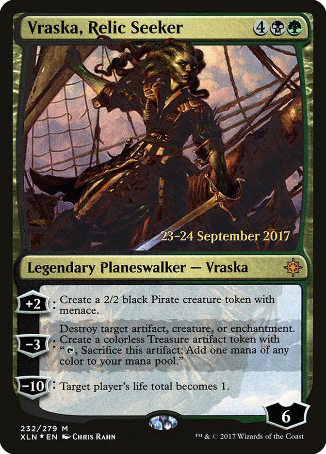 Vraska, Relic Seeker  [Ixalan Prerelease Promos] | Nerdhalla Games