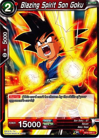 Blazing Spirit Son Goku [BT4-005] | Nerdhalla Games