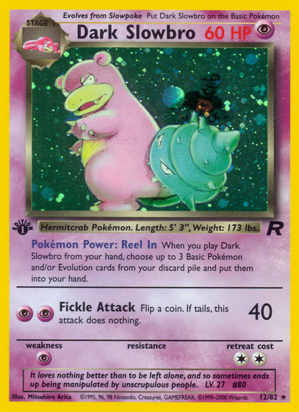 Dark Slowbro (12/82) [Team Rocket 1st Edition] | Nerdhalla Games