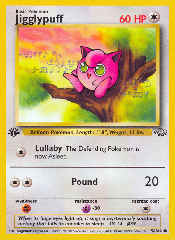 Jigglypuff (54/64) [Jungle 1st Edition] | Nerdhalla Games