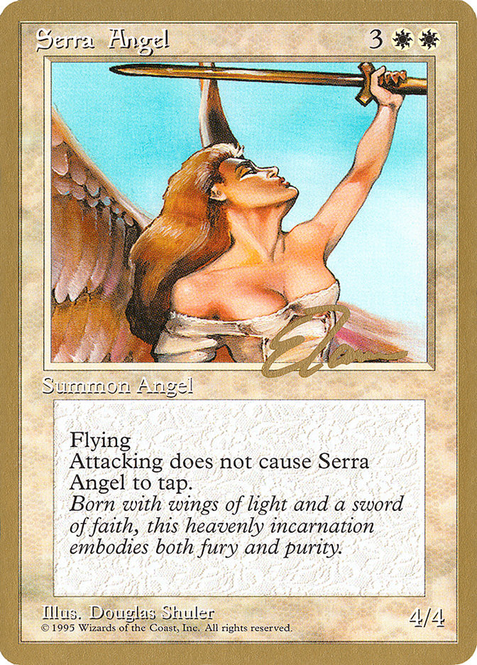 Serra Angel (Eric Tam) [Pro Tour Collector Set] | Nerdhalla Games