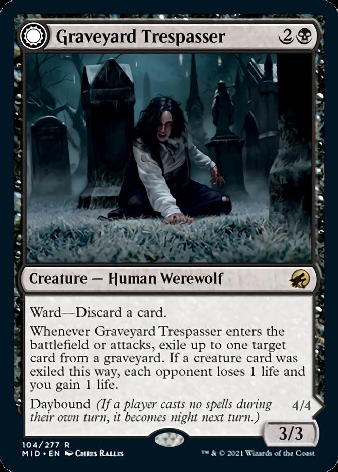 Graveyard Trespasser // Graveyard Glutton [Innistrad: Midnight Hunt] | Nerdhalla Games