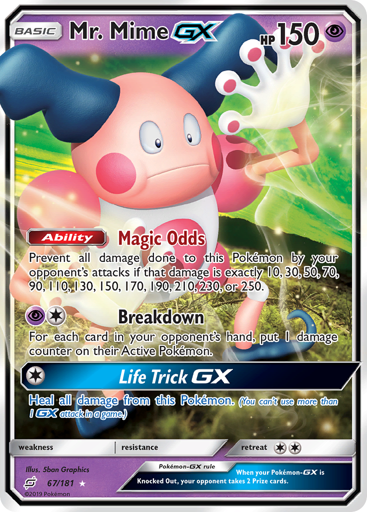 Mr. Mime GX (67/181) [Sun & Moon: Team Up] | Nerdhalla Games