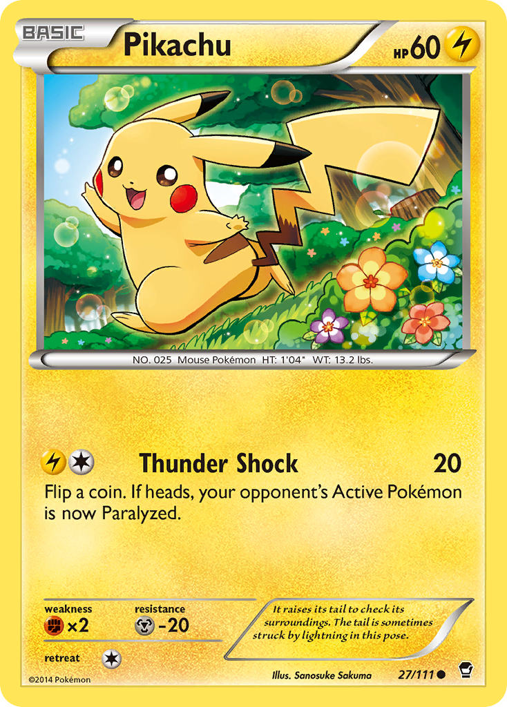 Pikachu (27/111) [XY: Furious Fists] | Nerdhalla Games