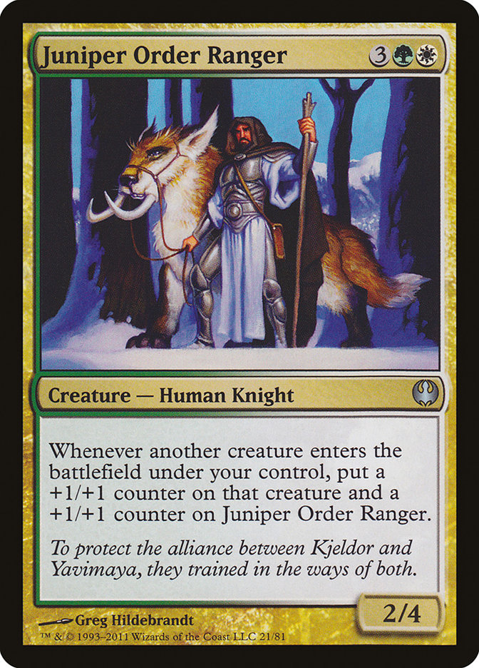 Juniper Order Ranger [Duel Decks: Knights vs. Dragons] | Nerdhalla Games