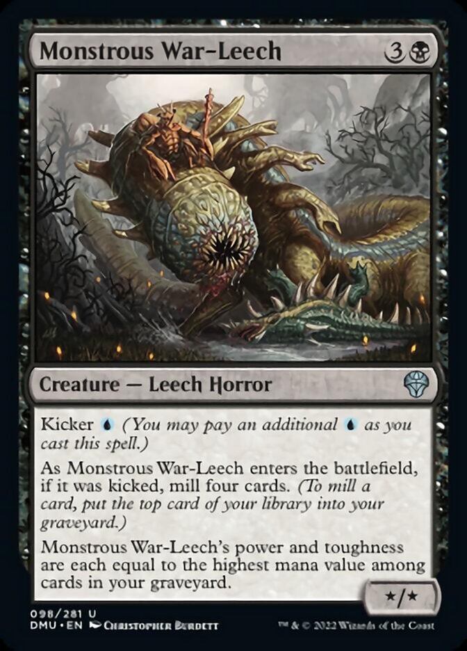 Monstrous War-Leech [Dominaria United] | Nerdhalla Games