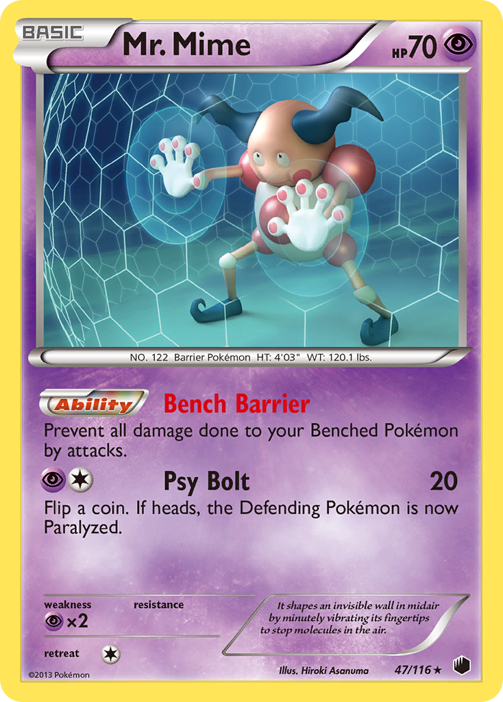 Mr. Mime (47/116) [Black & White: Plasma Freeze] | Nerdhalla Games