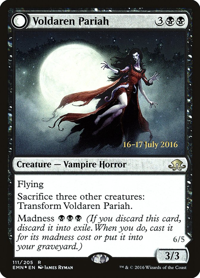 Voldaren Pariah // Abolisher of Bloodlines  [Eldritch Moon Prerelease Promos] | Nerdhalla Games