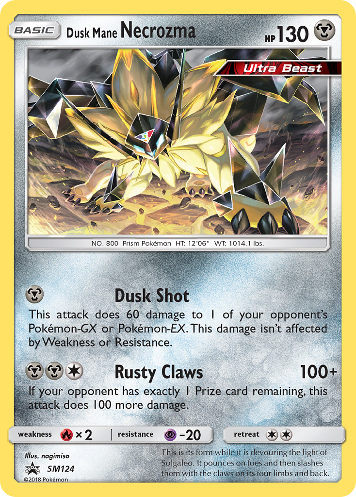 Dusk Mane Necrozma (SM124) [Sun & Moon: Black Star Promos] | Nerdhalla Games