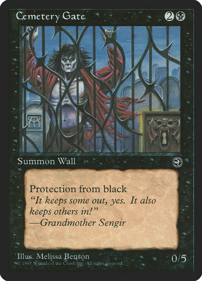 Cemetery Gate (Grandmother Sengir Flavor Text) [Homelands] | Nerdhalla Games