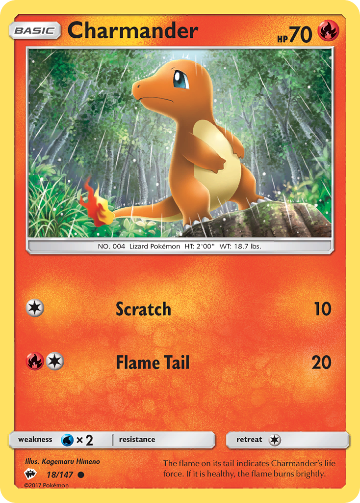 Charmander (18/147) [Sun & Moon: Burning Shadows] | Nerdhalla Games