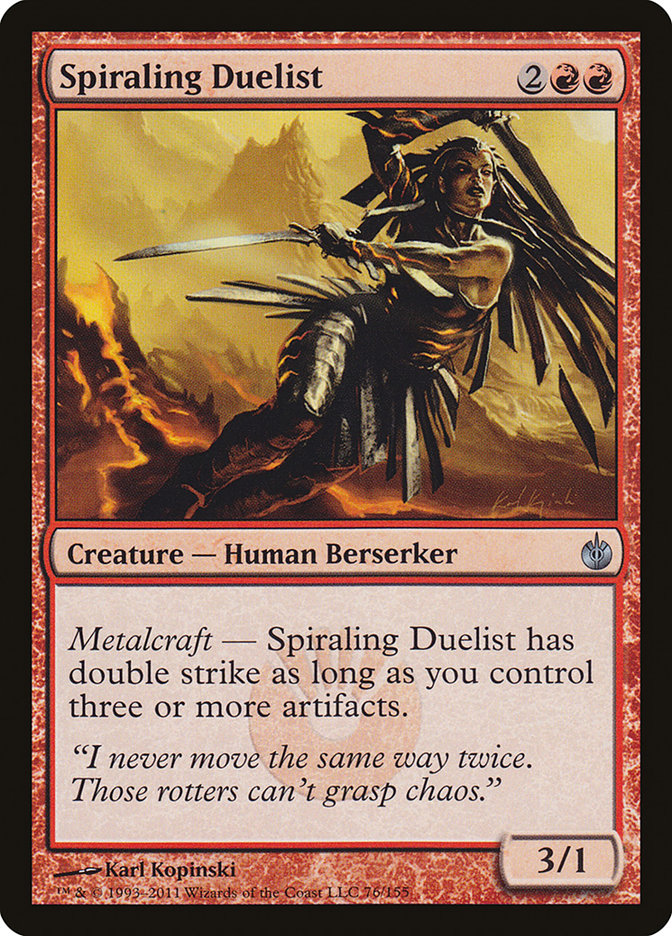 Spiraling Duelist [Mirrodin Besieged] | Nerdhalla Games