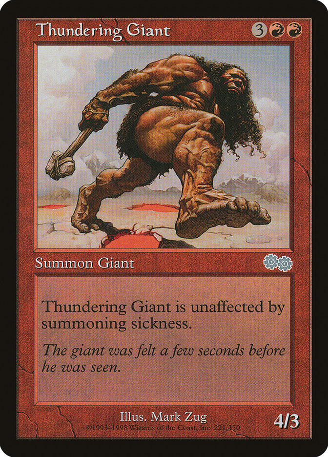 Thundering Giant [Urza's Saga] | Nerdhalla Games