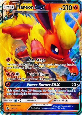 Flareon GX (SM171) (Jumbo Card) [Sun & Moon: Black Star Promos] | Nerdhalla Games