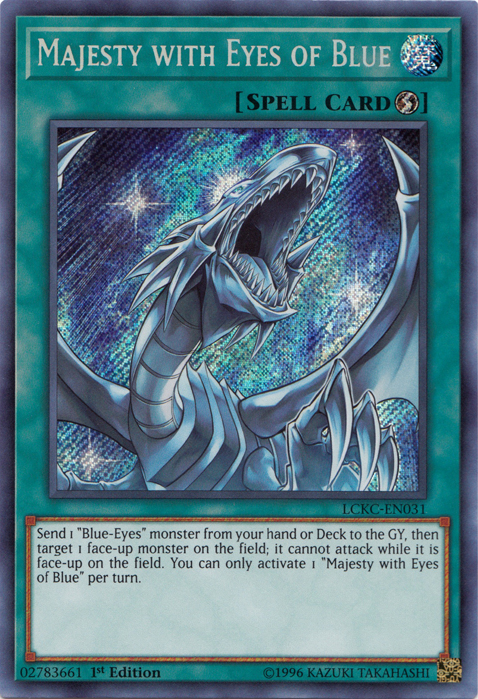 Majesty with Eyes of Blue [LCKC-EN031] Secret Rare | Nerdhalla Games