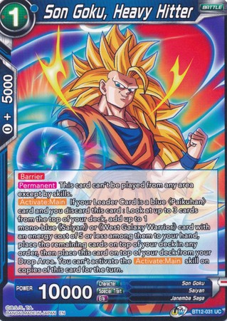 Son Goku, Heavy Hitter [BT12-031] | Nerdhalla Games