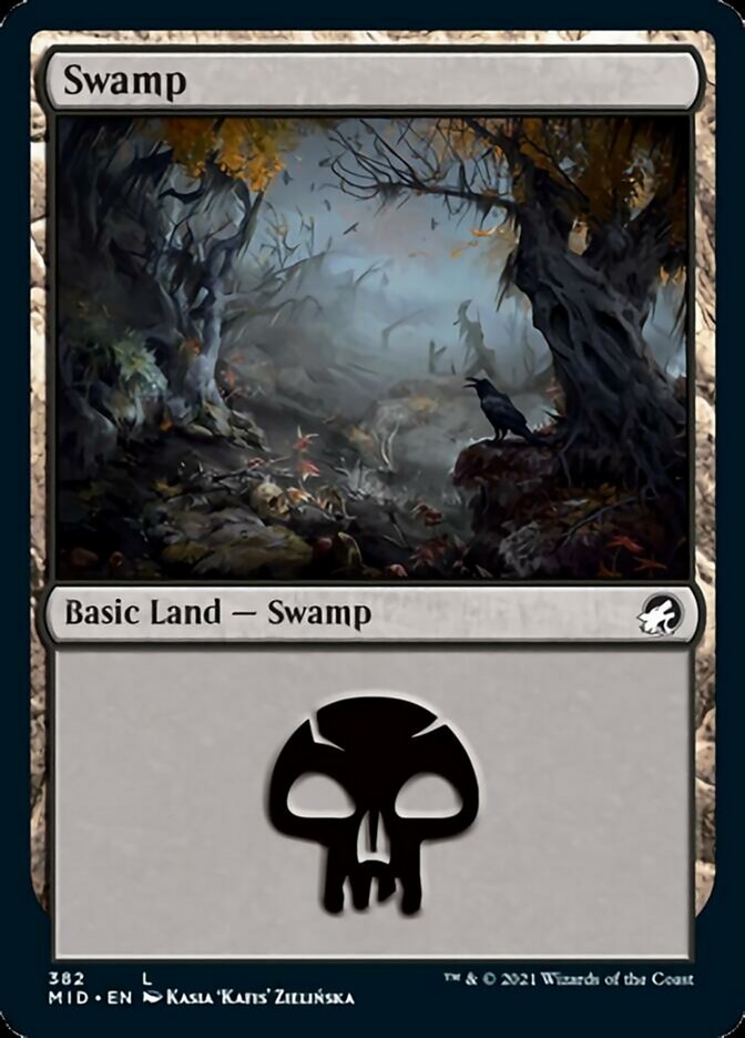 Swamp (382) [Innistrad: Midnight Hunt] | Nerdhalla Games