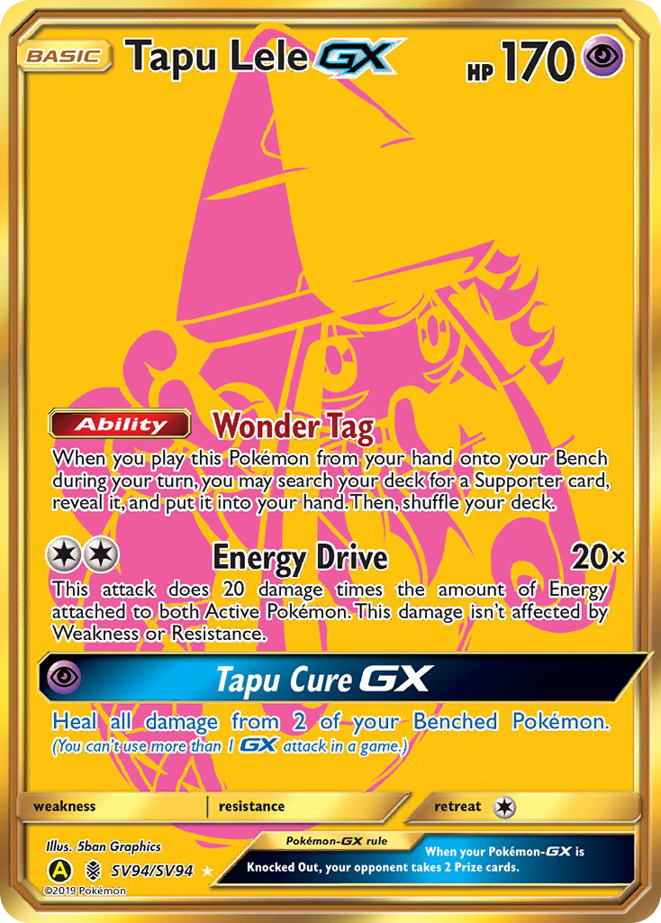 Tapu Lele GX (SV94/SV94) [Sun & Moon: Hidden Fates - Shiny Vault] | Nerdhalla Games