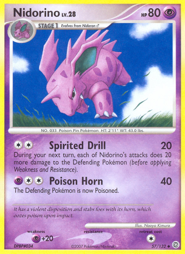 Nidorino (57/132) [Diamond & Pearl: Secret Wonders] | Nerdhalla Games