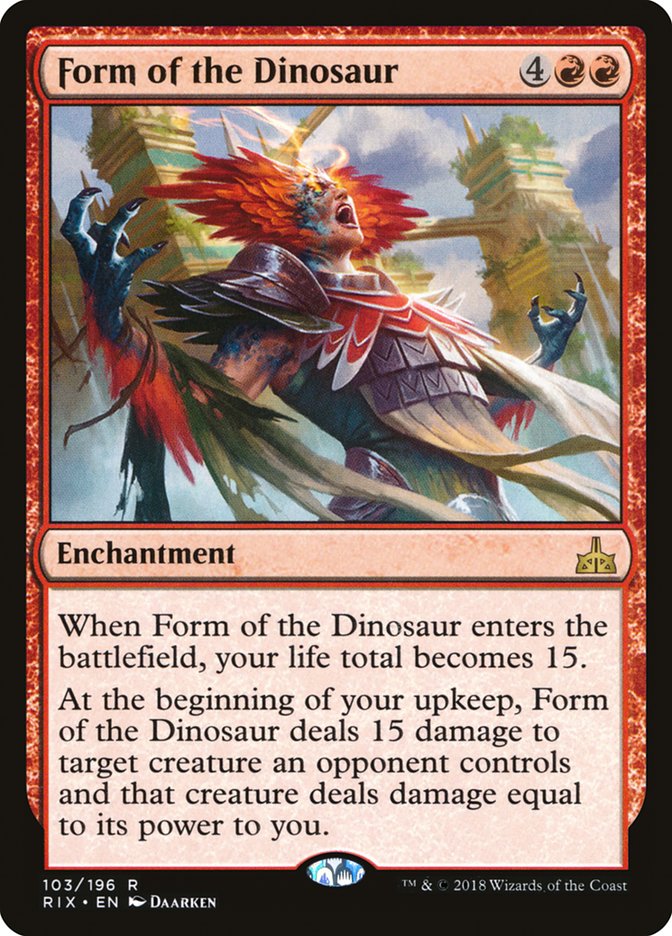 Form of the Dinosaur [Rivals of Ixalan] | Nerdhalla Games