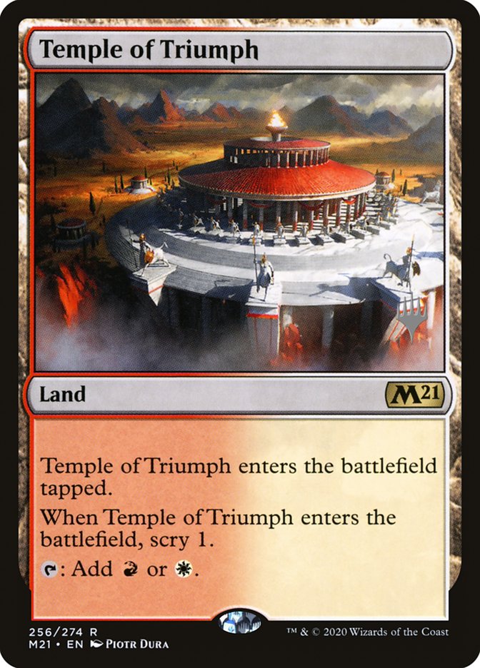 Temple of Triumph (Promo Pack) [Core Set 2021 Promos] | Nerdhalla Games