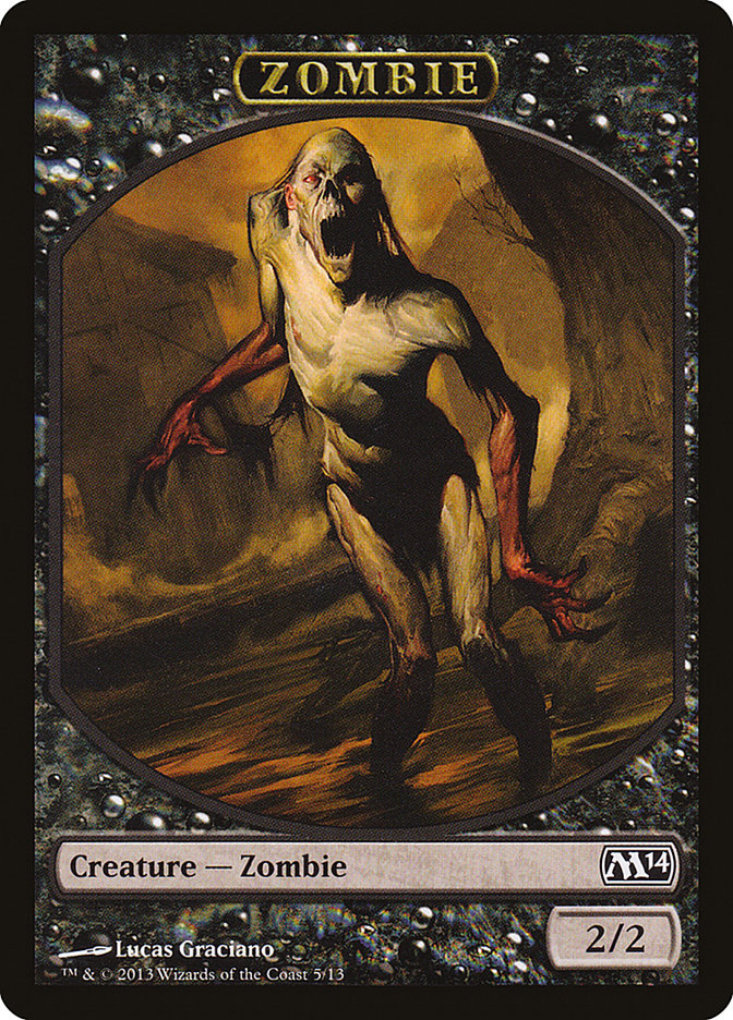 Zombie [Magic 2014 Tokens] | Nerdhalla Games