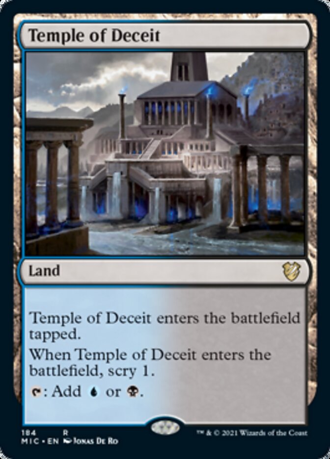 Temple of Deceit [Innistrad: Midnight Hunt Commander] | Nerdhalla Games