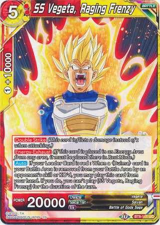 SS Vegeta, Raging Frenzy [BT8-111] | Nerdhalla Games