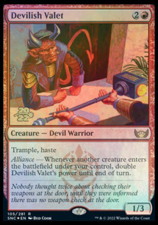 Devilish Valet [Streets of New Capenna Prerelease Promos] | Nerdhalla Games