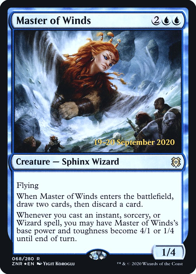 Master of Winds  [Zendikar Rising Prerelease Promos] | Nerdhalla Games