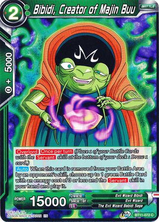 Bibidi, Creator of Majin Buu [BT11-072] | Nerdhalla Games