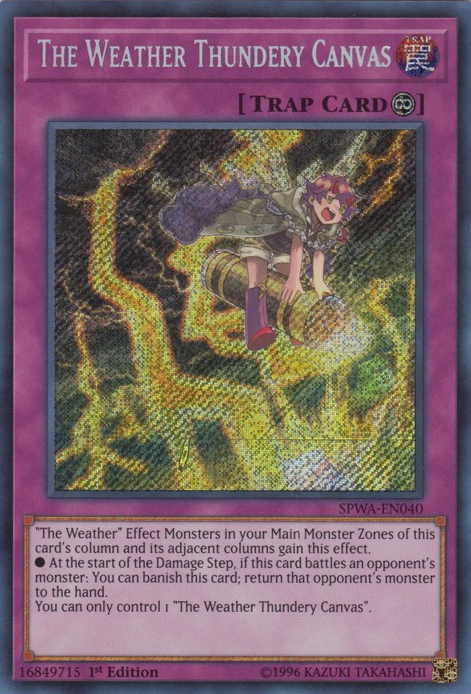 The Weather Thundery Canvas [SPWA-EN040] Secret Rare | Nerdhalla Games