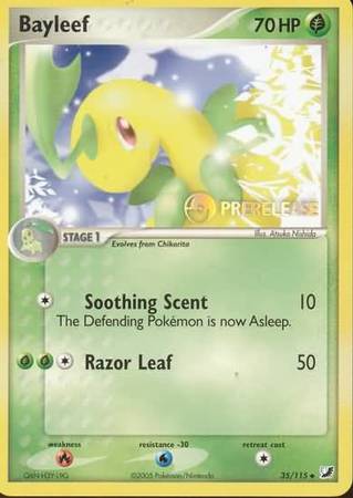 Bayleef (35/115) (Prerelease Promo) [Nintendo: Black Star Promos] | Nerdhalla Games