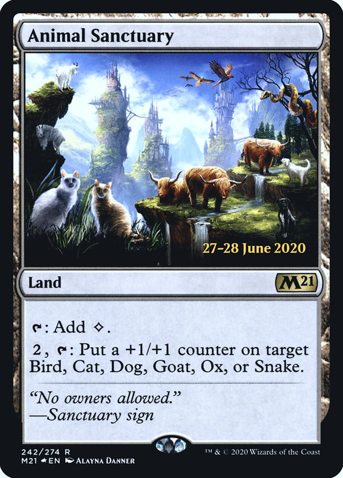 Animal Sanctuary  [Core Set 2021 Prerelease Promos] | Nerdhalla Games