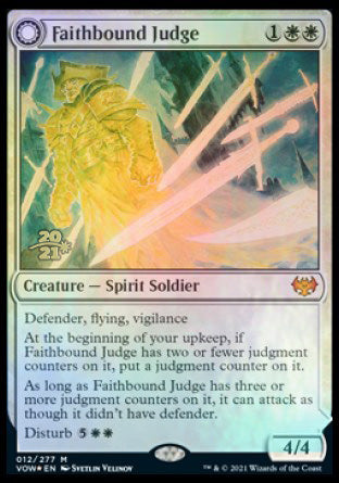 Faithbound Judge // Sinner's Judgment [Innistrad: Crimson Vow Prerelease Promos] | Nerdhalla Games