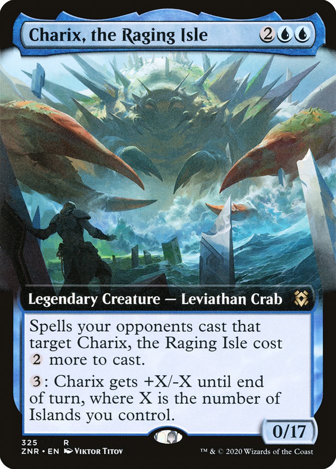 Charix, the Raging Isle (Extended Art) [Zendikar Rising] | Nerdhalla Games