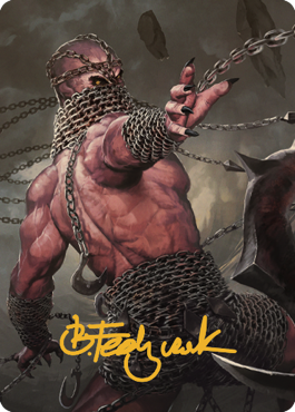 Chain Devil Art Card (Gold-Stamped Signature) [Commander Legends: Battle for Baldur's Gate Art Series] | Nerdhalla Games