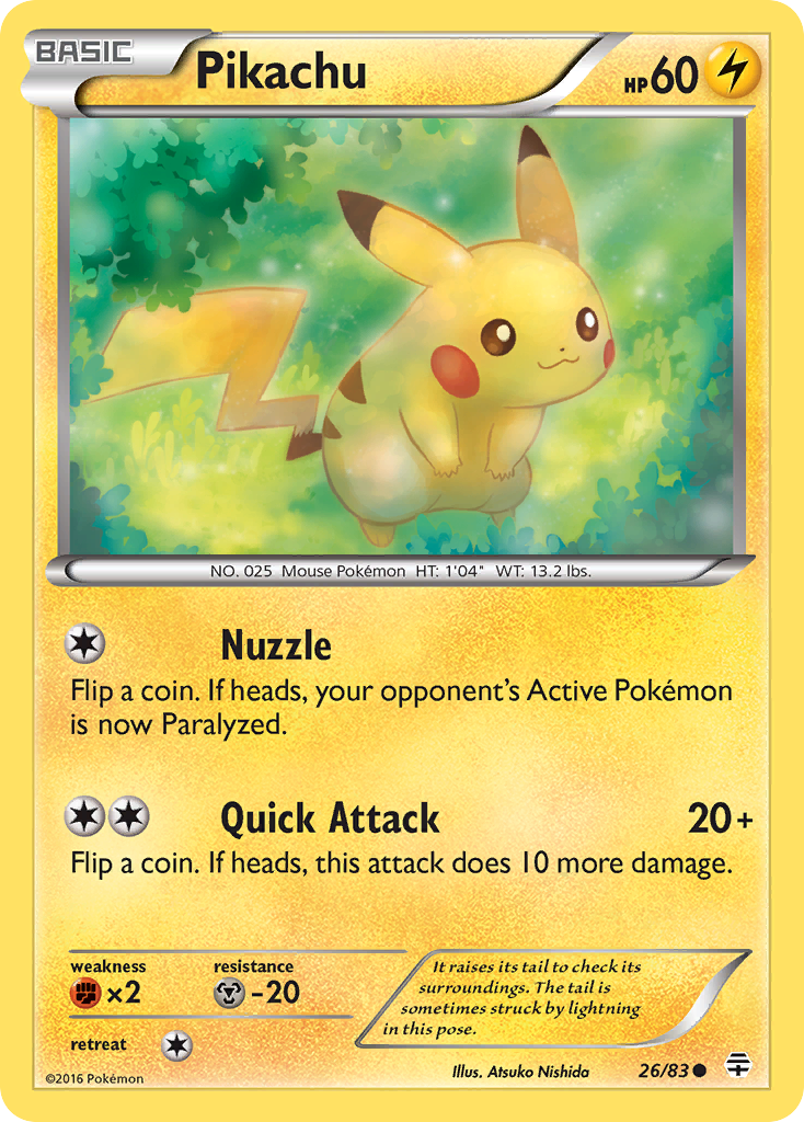 Pikachu (26/83) [XY: Generations] | Nerdhalla Games