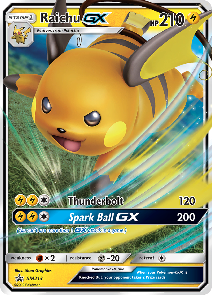 Raichu GX (SM213) [Sun & Moon: Black Star Promos] | Nerdhalla Games