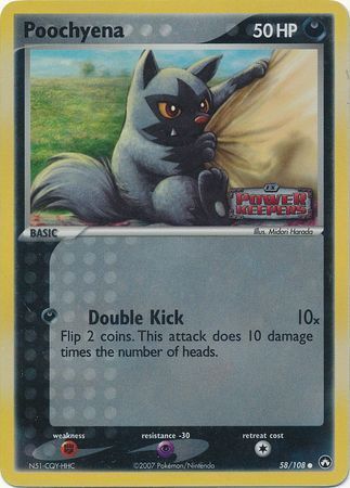 Poochyena (58/108) (Stamped) [EX: Power Keepers] | Nerdhalla Games