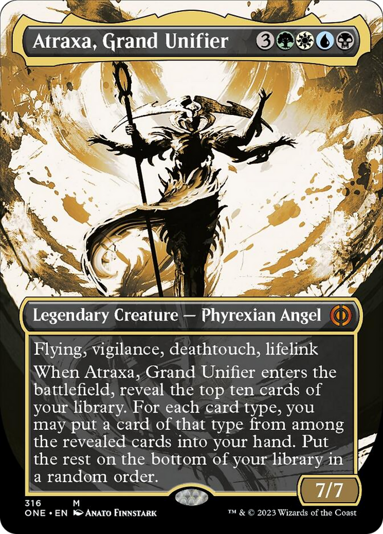 Atraxa, Grand Unifier (Borderless Ichor) [Phyrexia: All Will Be One] | Nerdhalla Games