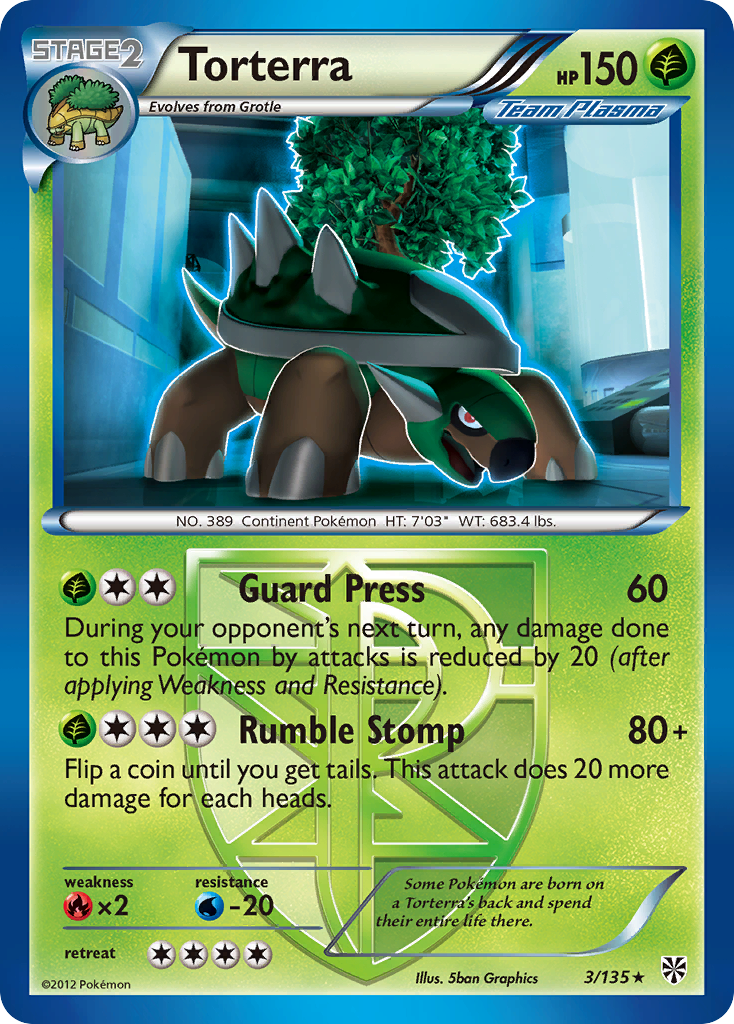 Torterra (3/135) [Black & White: Plasma Storm] | Nerdhalla Games