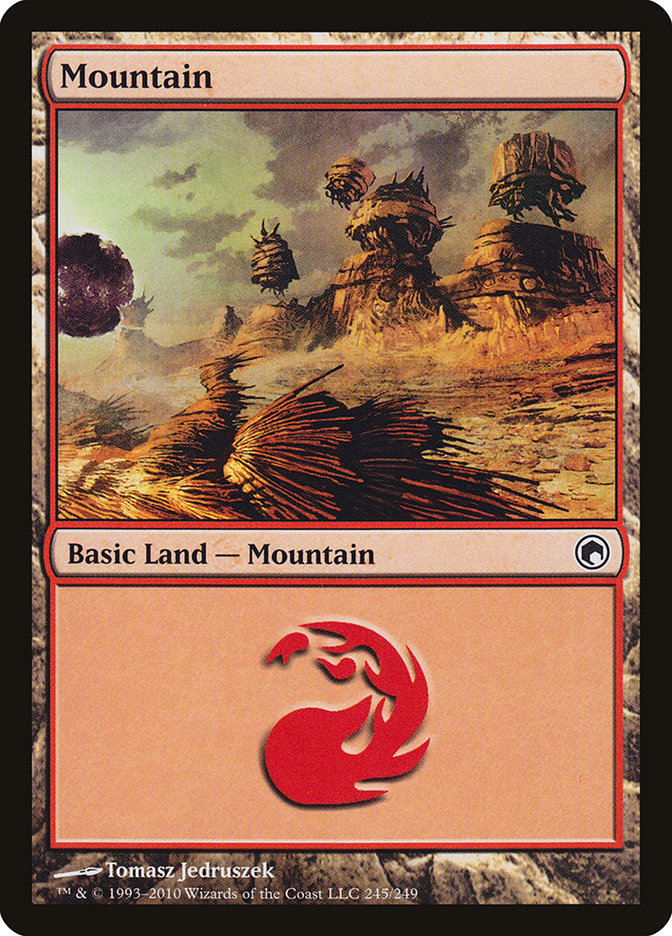 Mountain (245) [Scars of Mirrodin] | Nerdhalla Games