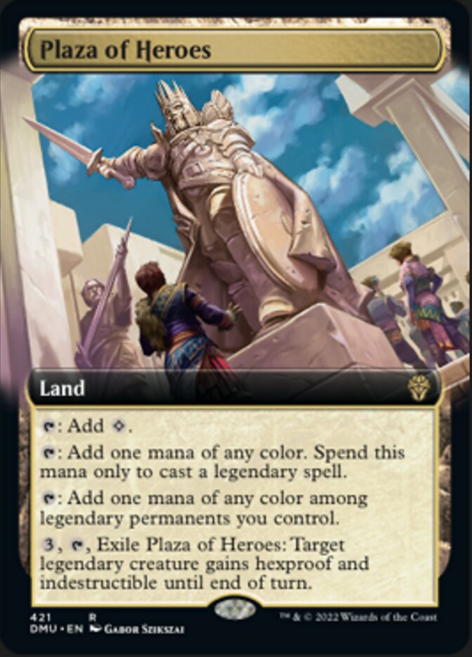 Plaza of Heroes (Extended Art) [Dominaria United] | Nerdhalla Games