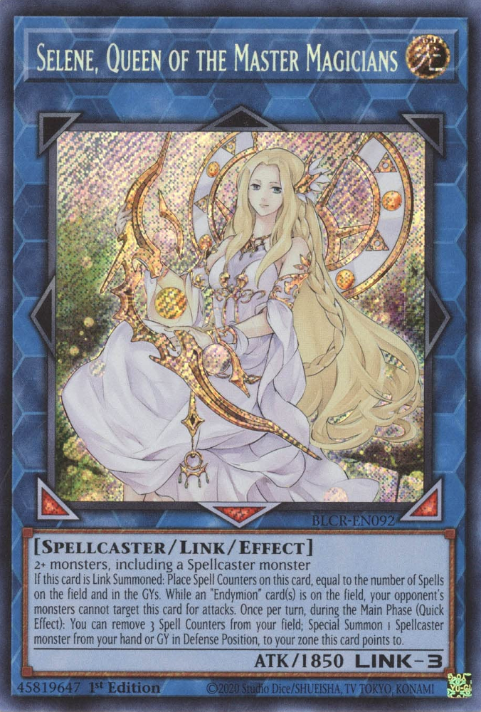 Selene, Queen of the Master Magicians [BLCR-EN092] Secret Rare | Nerdhalla Games