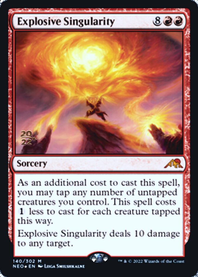 Explosive Singularity [Kamigawa: Neon Dynasty Prerelease Promos] | Nerdhalla Games