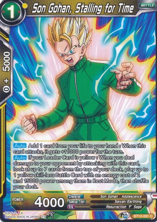 Son Gohan, Stalling for Time [BT12-091] | Nerdhalla Games